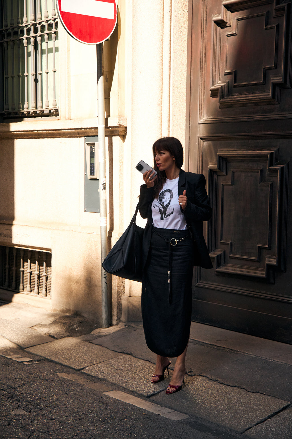 Petra Oval Linen Skirt