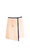 VANILLA TERRY ASYMMETRICAL SKIRT