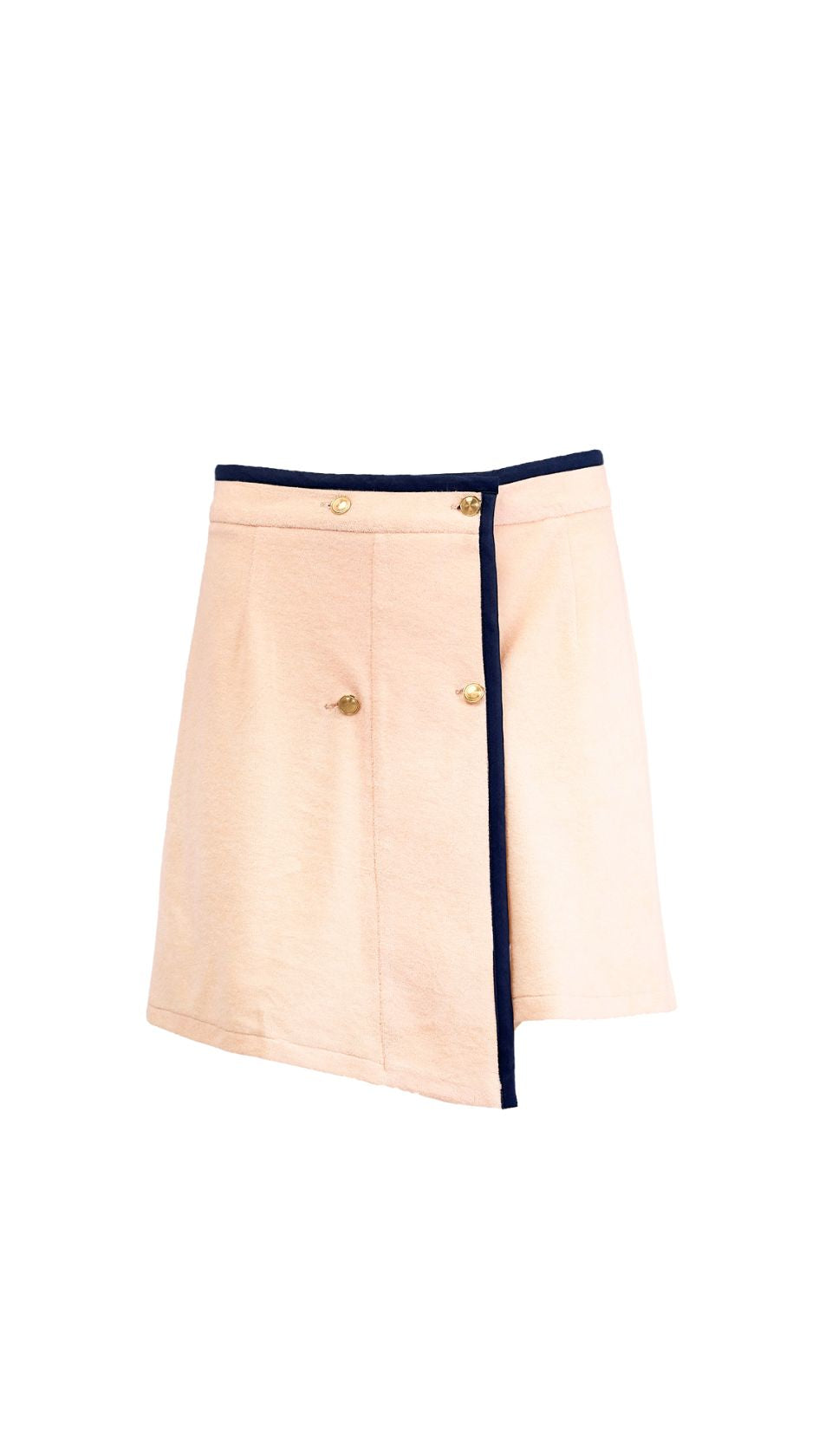 VANILLA TERRY ASYMMETRICAL SKIRT
