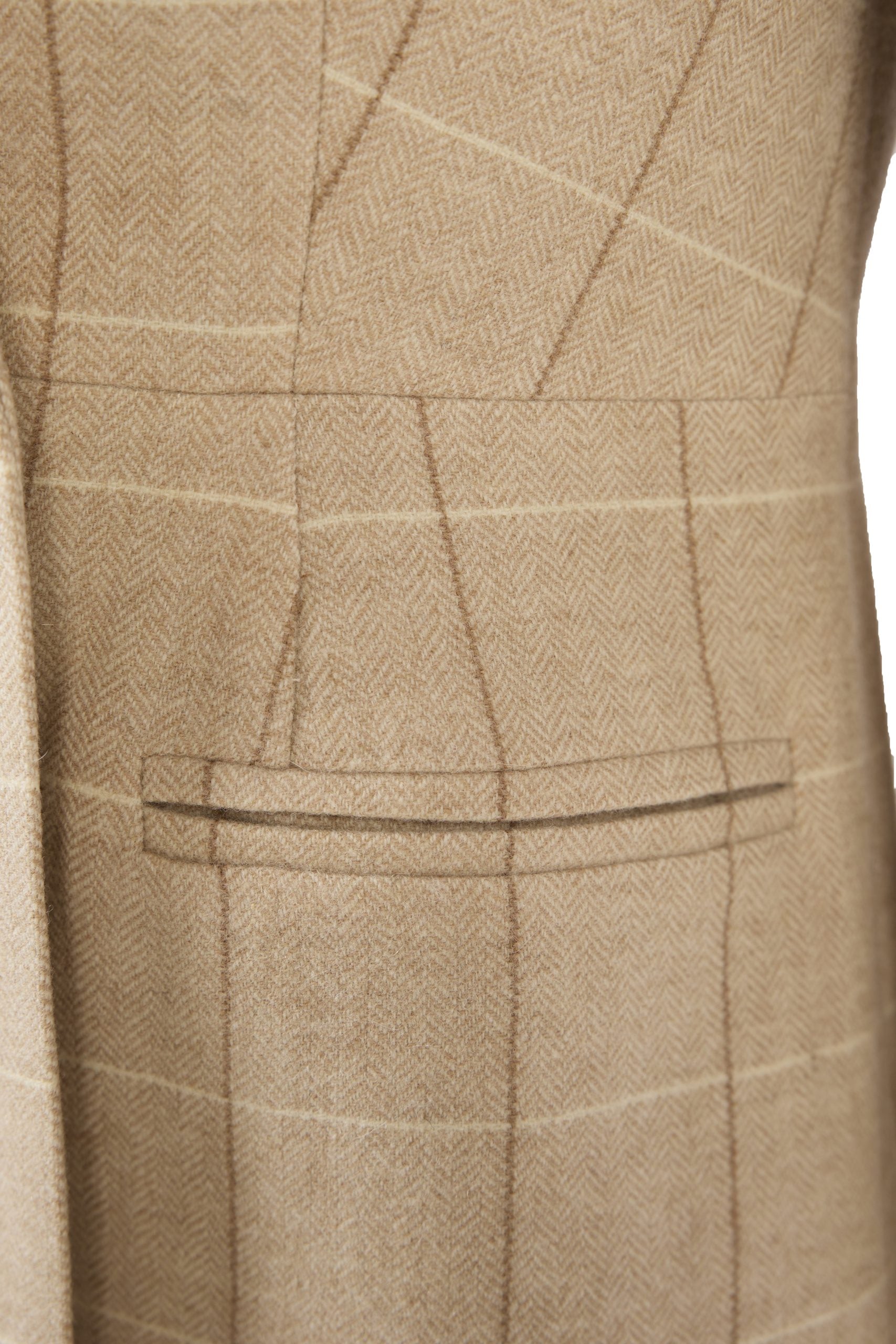 CHECKED CAMEL HAIR