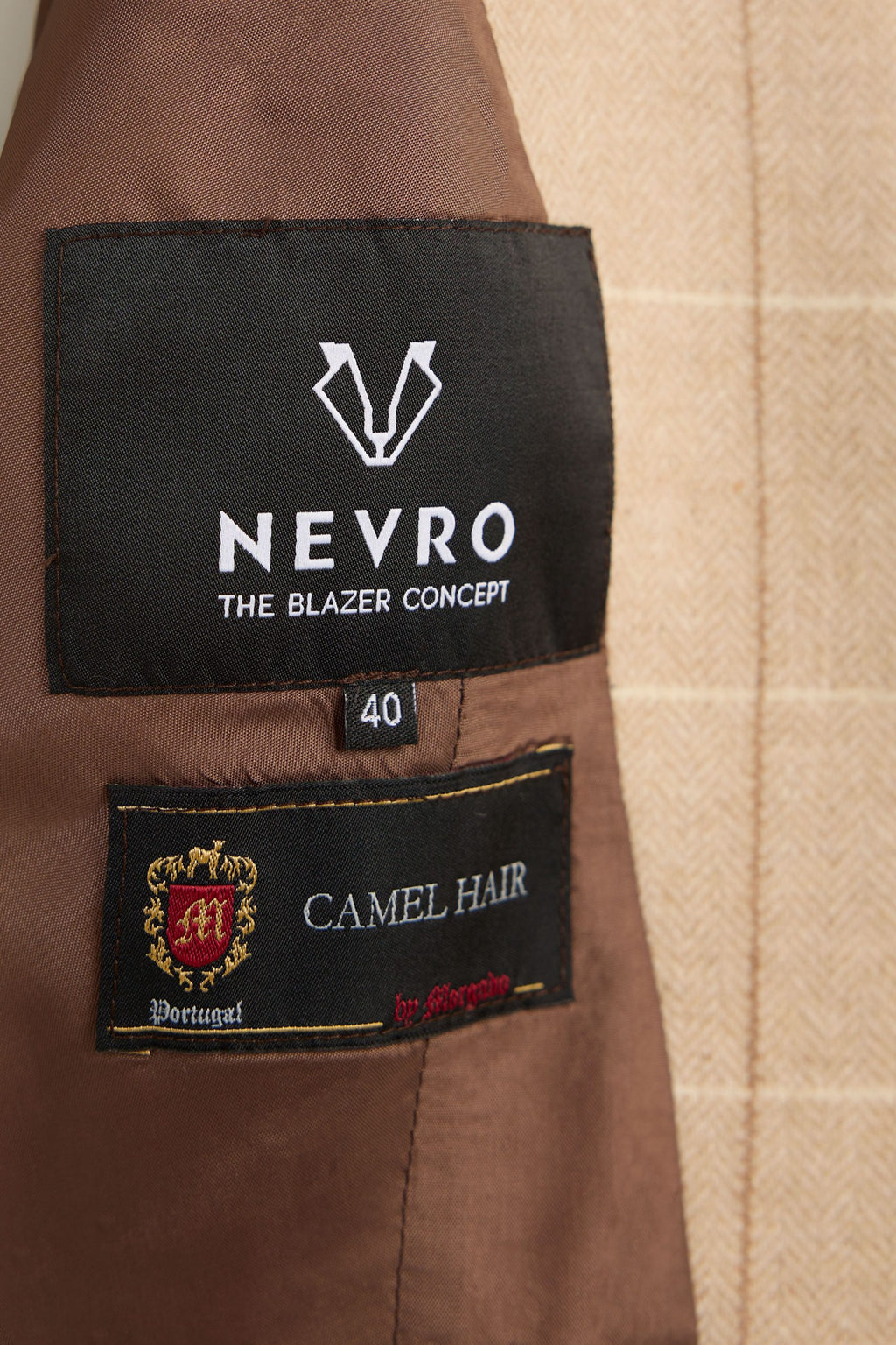 CHECKED CAMEL HAIR