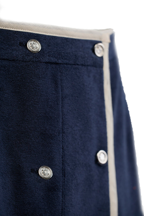 AEGEAN TERRY ASYMMETRICAL SKIRT