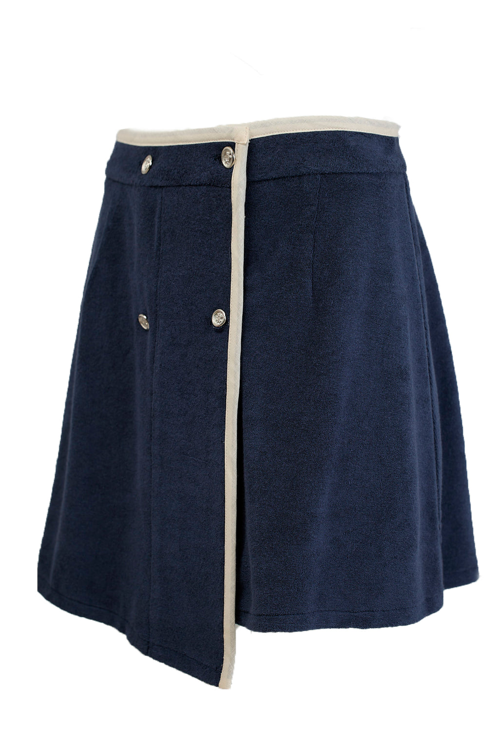 AEGEAN TERRY ASYMMETRICAL SKIRT