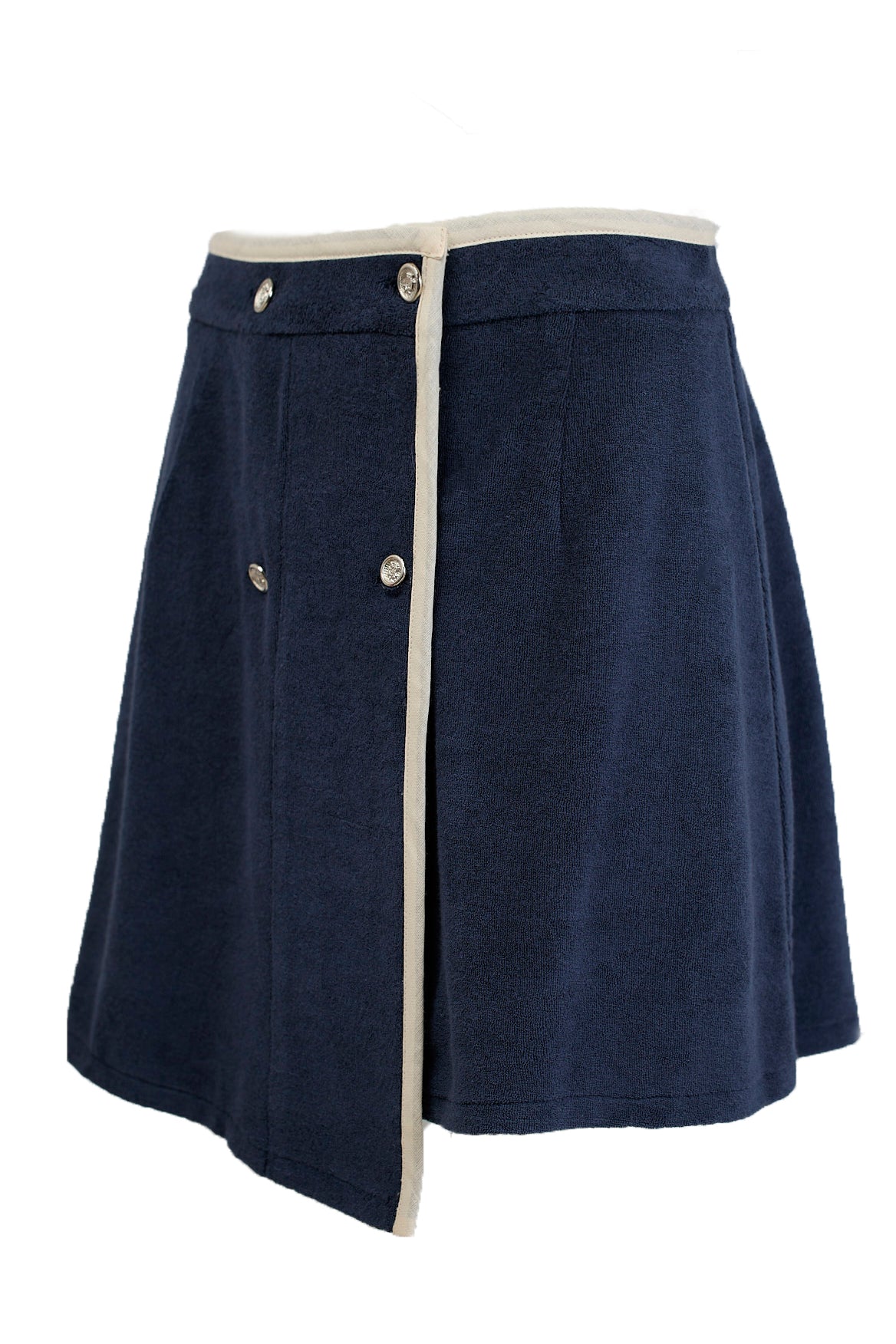 AEGEAN TERRY ASYMMETRICAL SKIRT