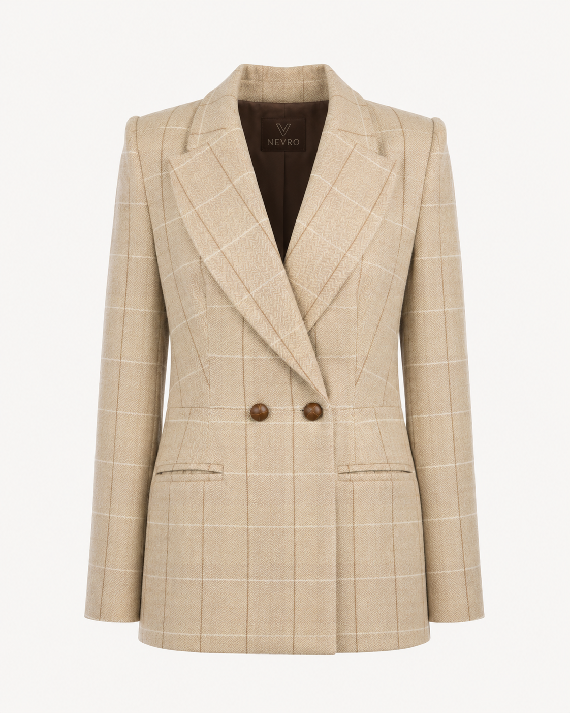 Checked Camel Hair