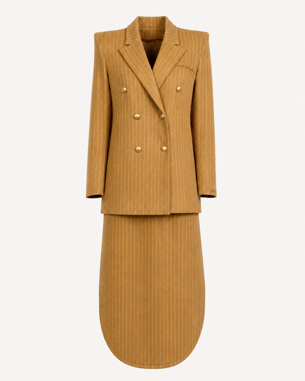 Sand Striped Beaver Oval Skirt