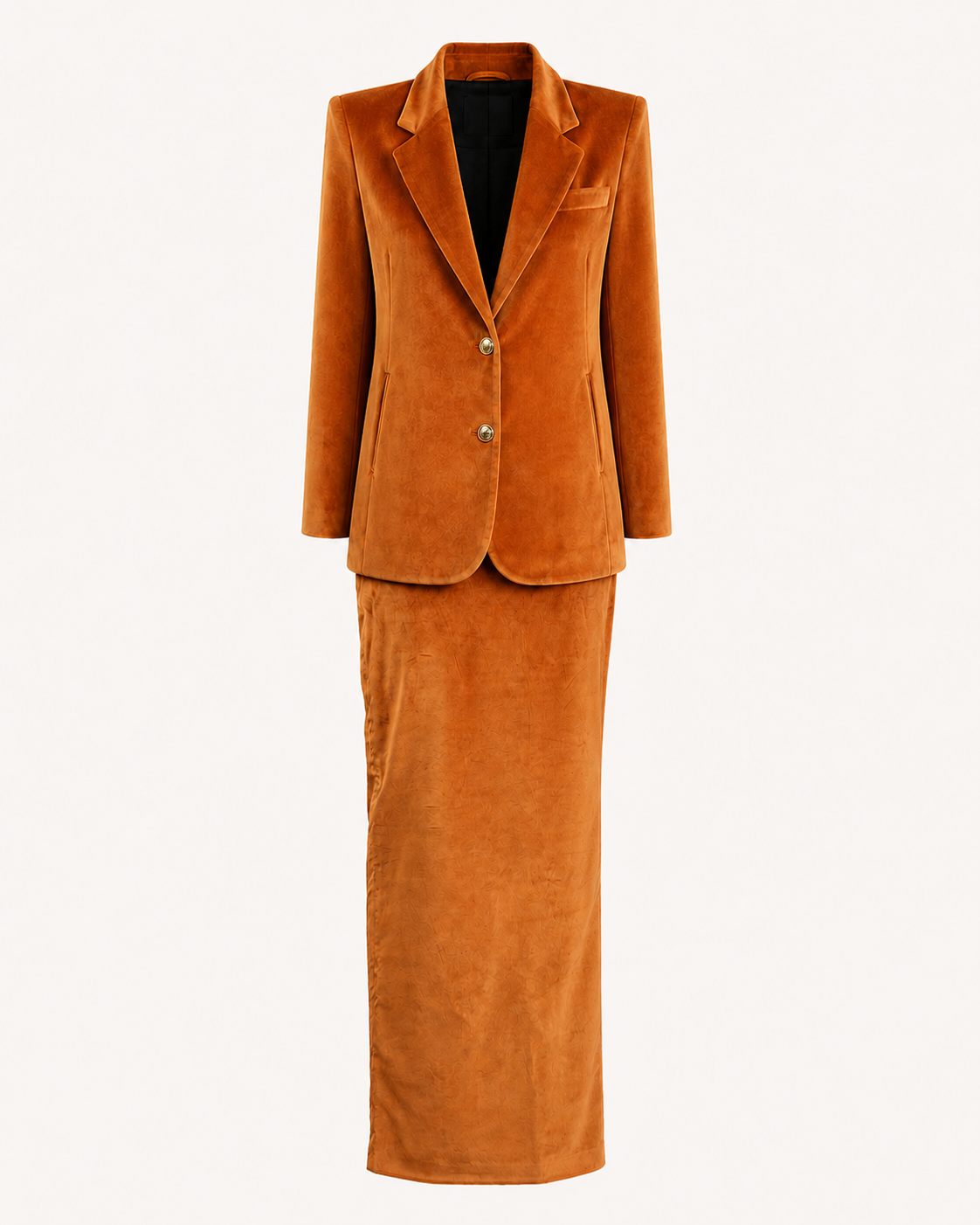 Ruggine Maxi Velvet Skirt