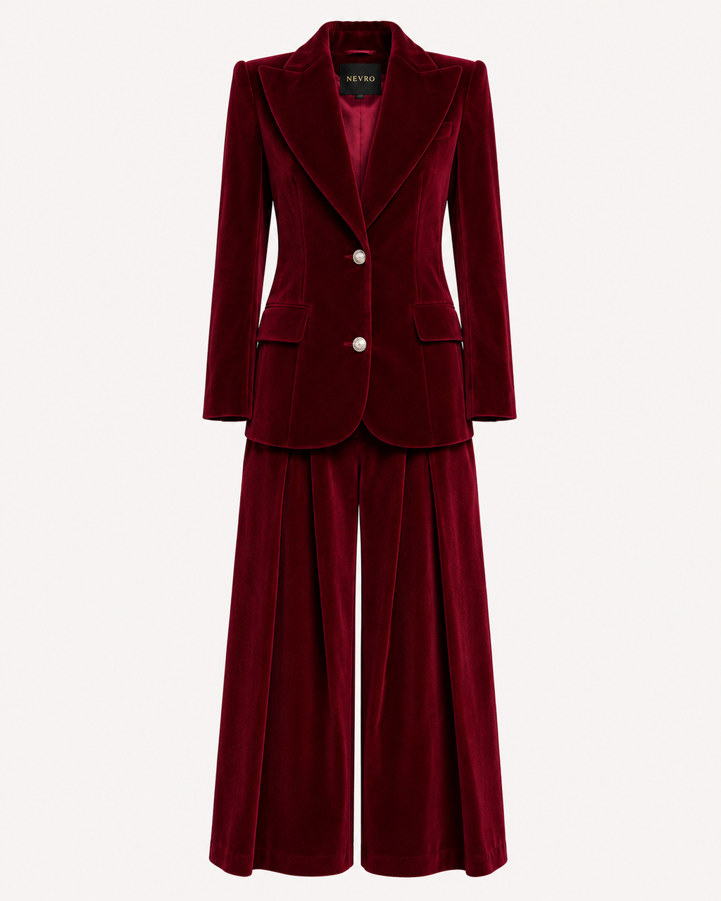 Burgundy Velvet Nobility Culottes