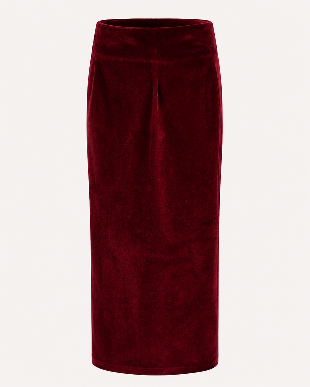 Burgundy Velvet Nobility Maxi Skirt