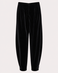 Raven Lux Velvet Barrel Pants
