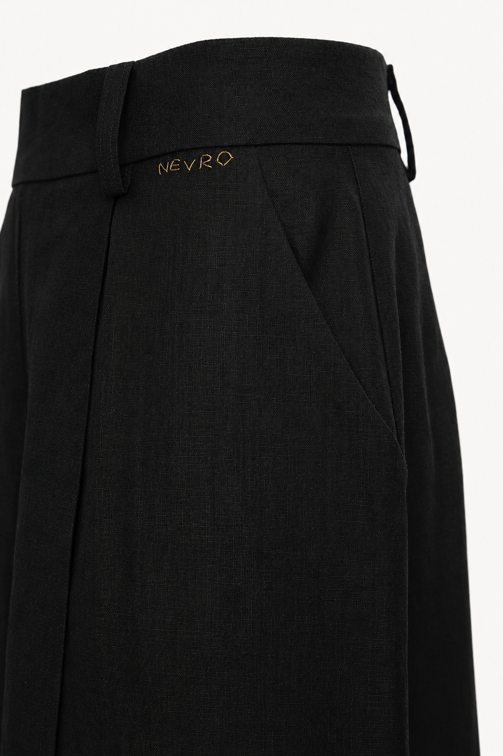 Petra Linen Pleated Pants