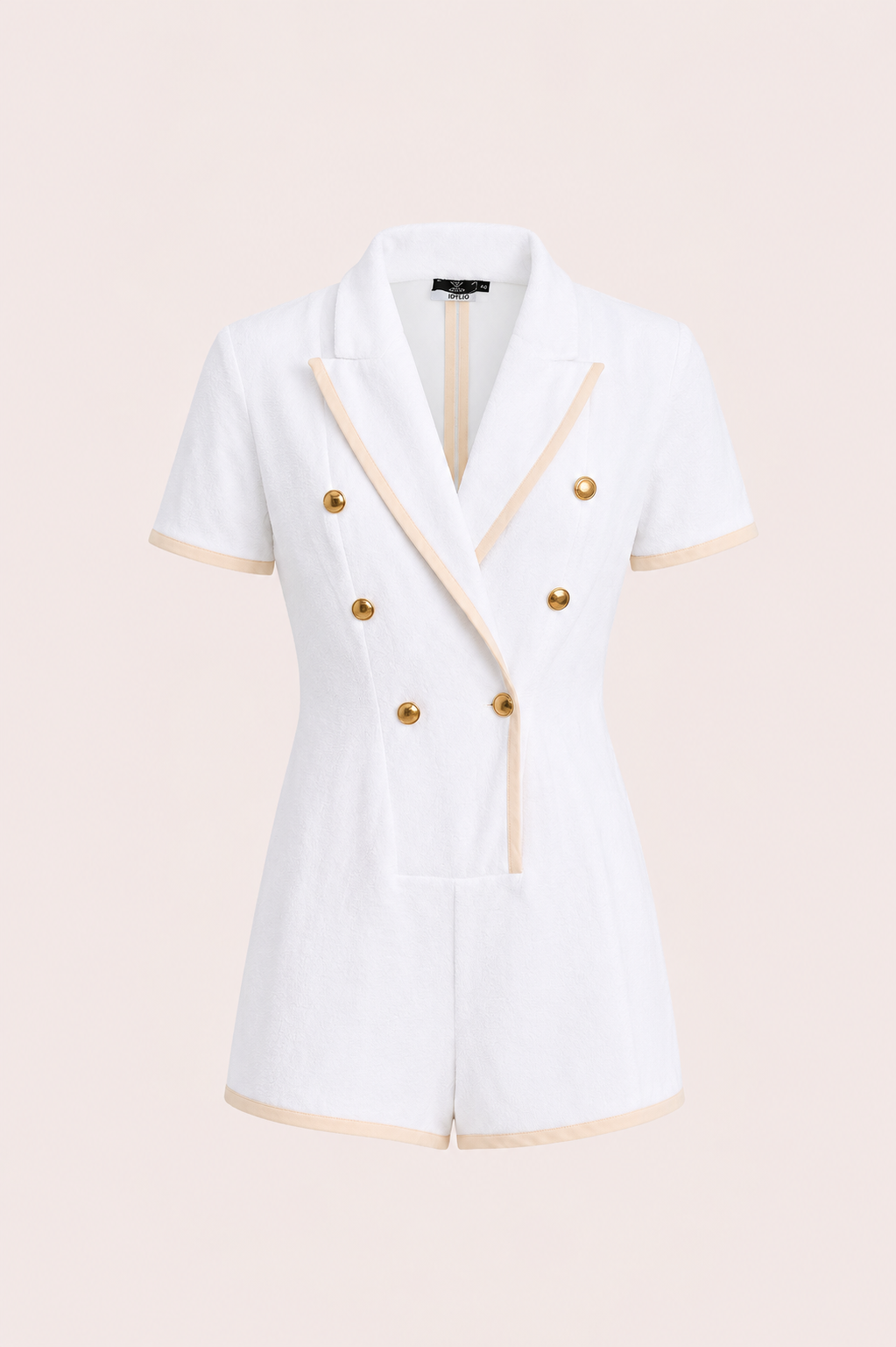 White Sand Terry Playsuit