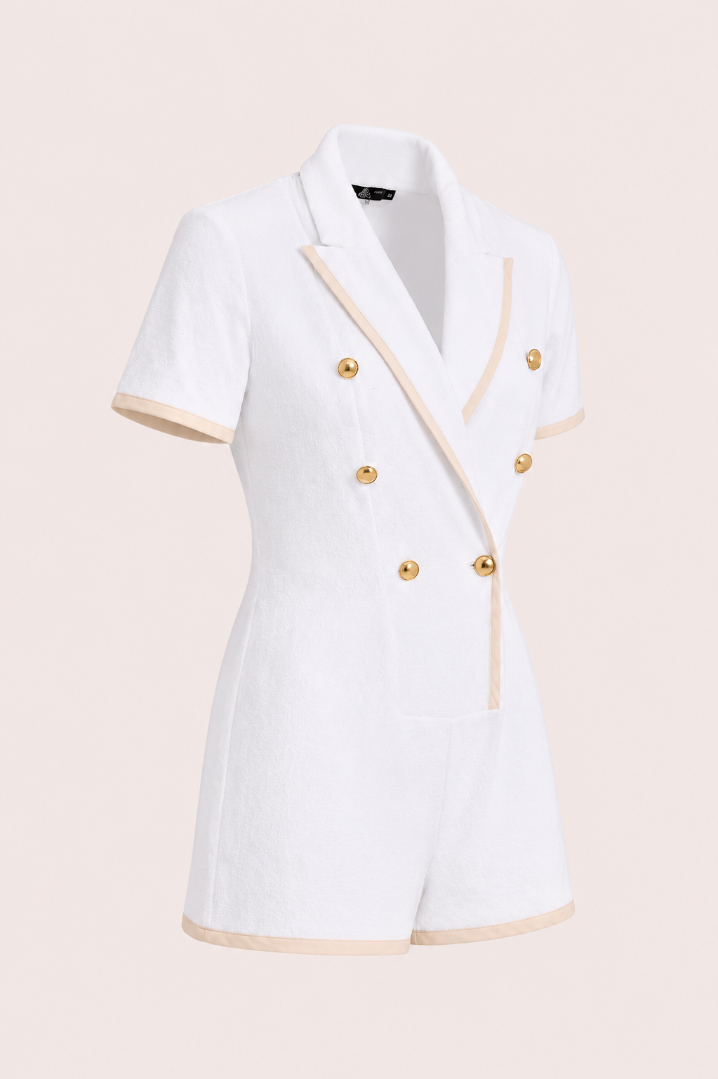White Sand Terry Playsuit