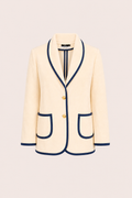BLAZER IN SPUGNA VANIGLIA