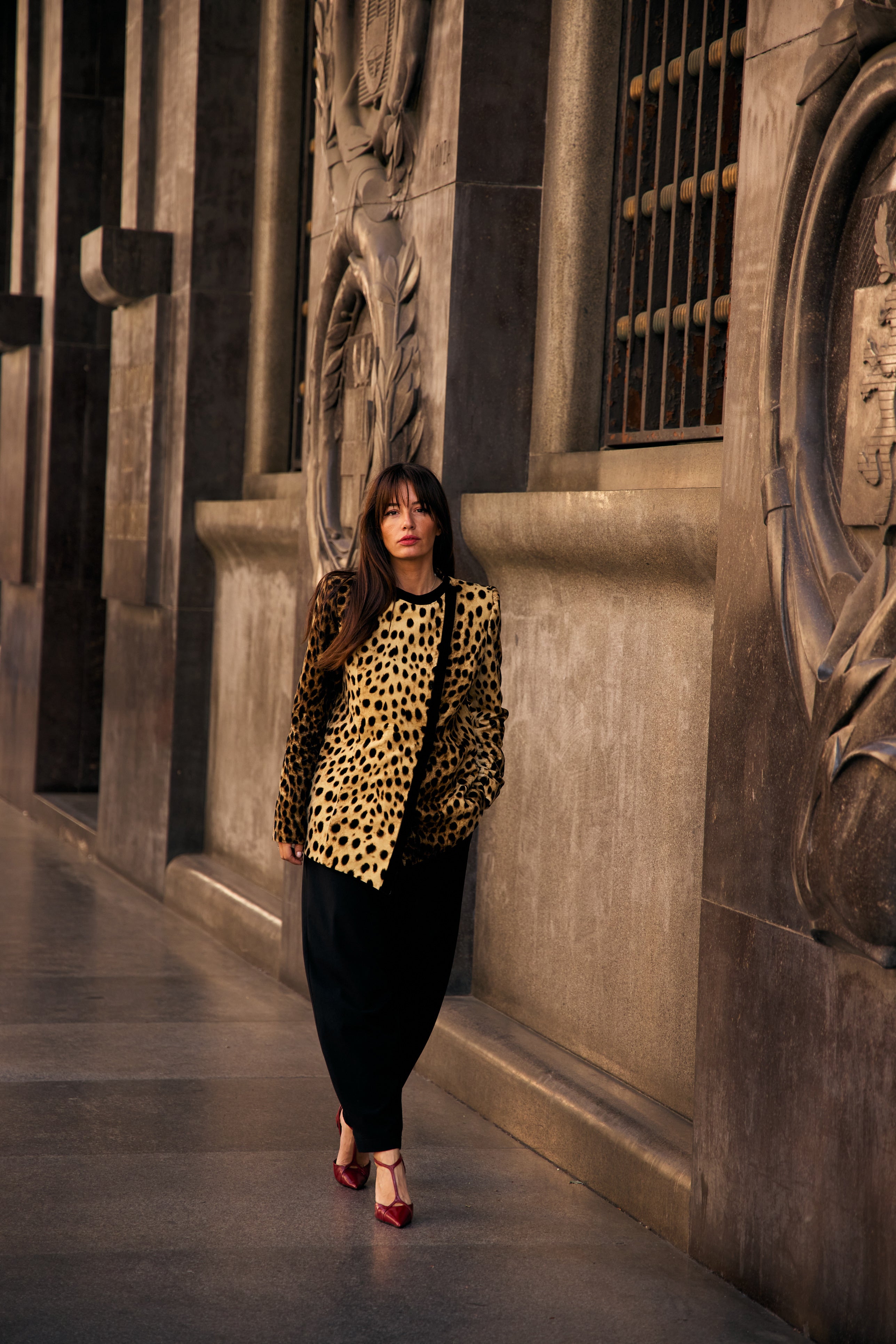 Animalier Velvet Asymmetrical