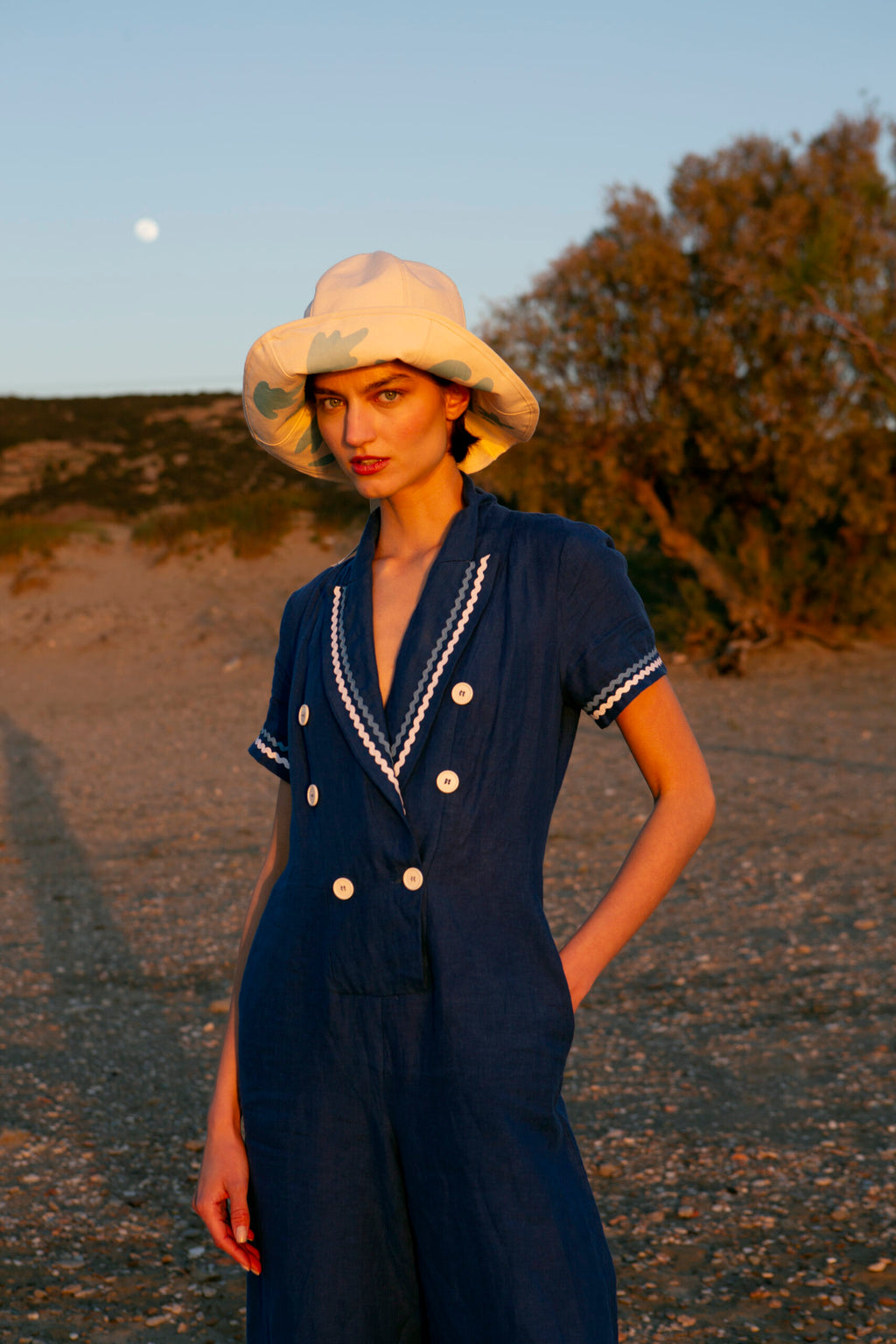 MESOGIOS LINEN JUMPSUIT