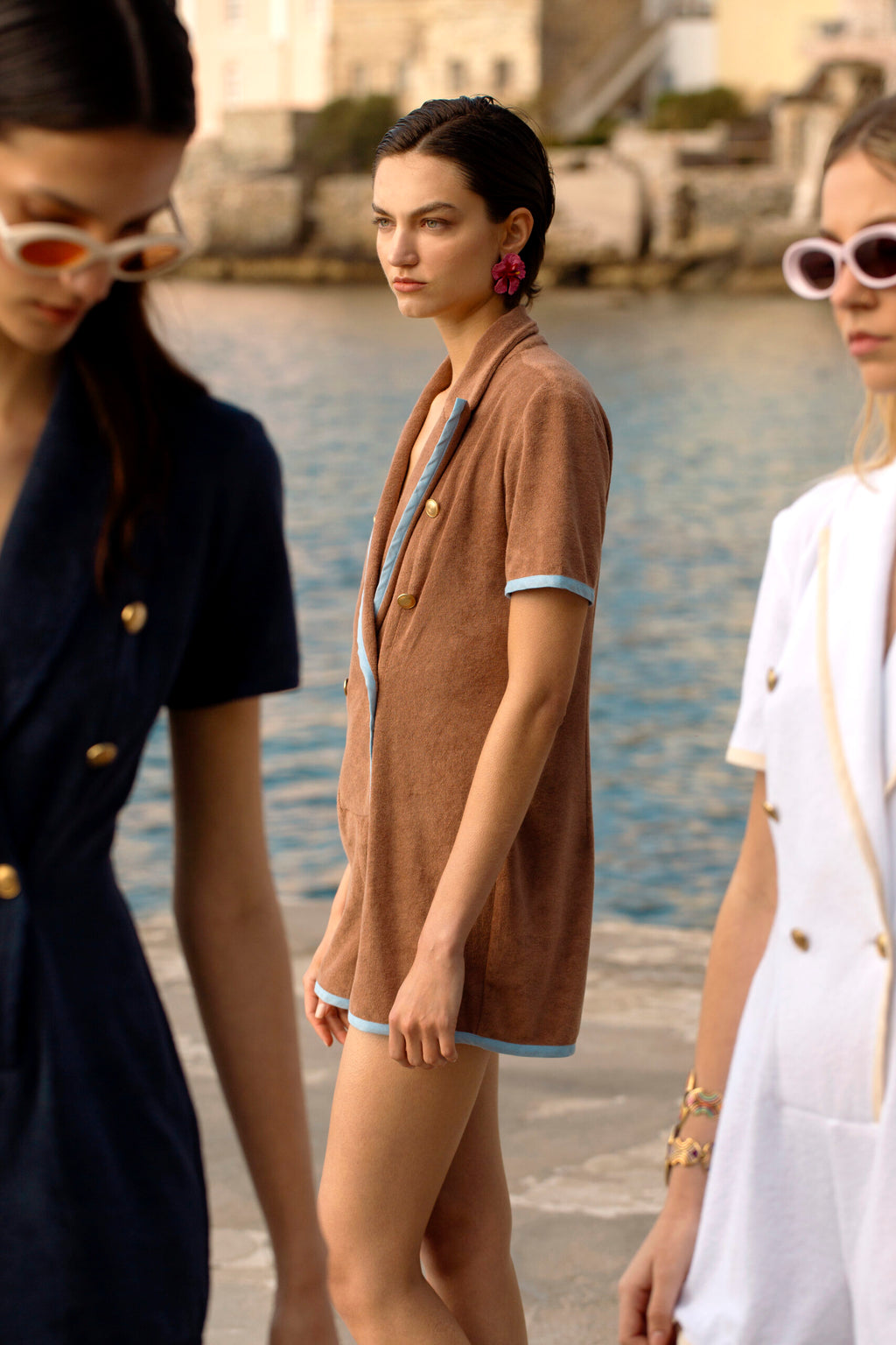ESPRESSO TERRY PLAYSUIT