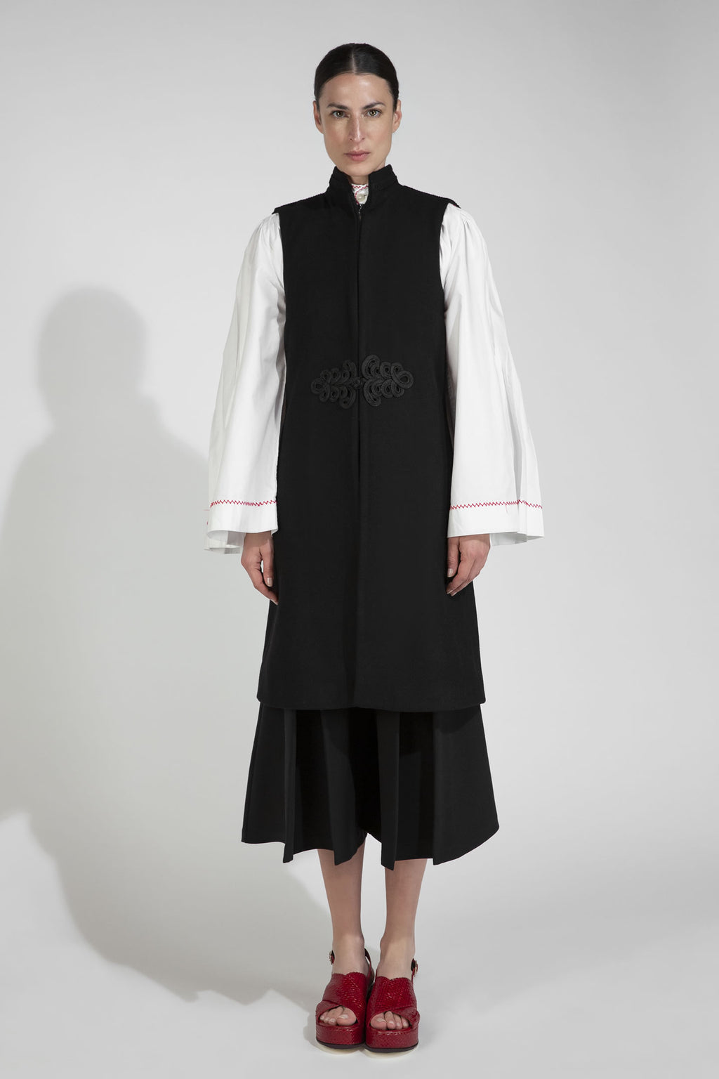 Long Gilet Black “Pisli”