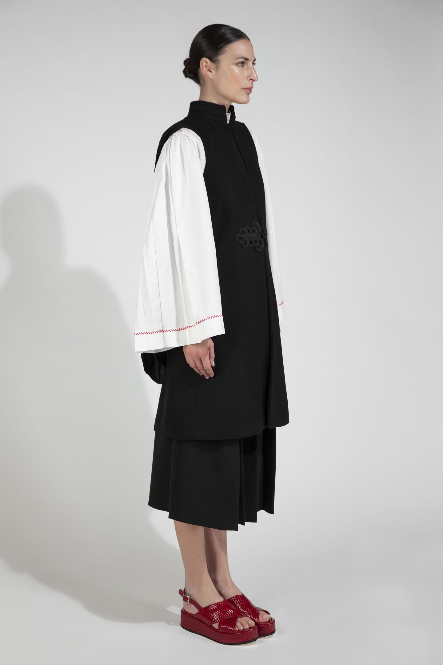 Long Gilet Black “Pisli”