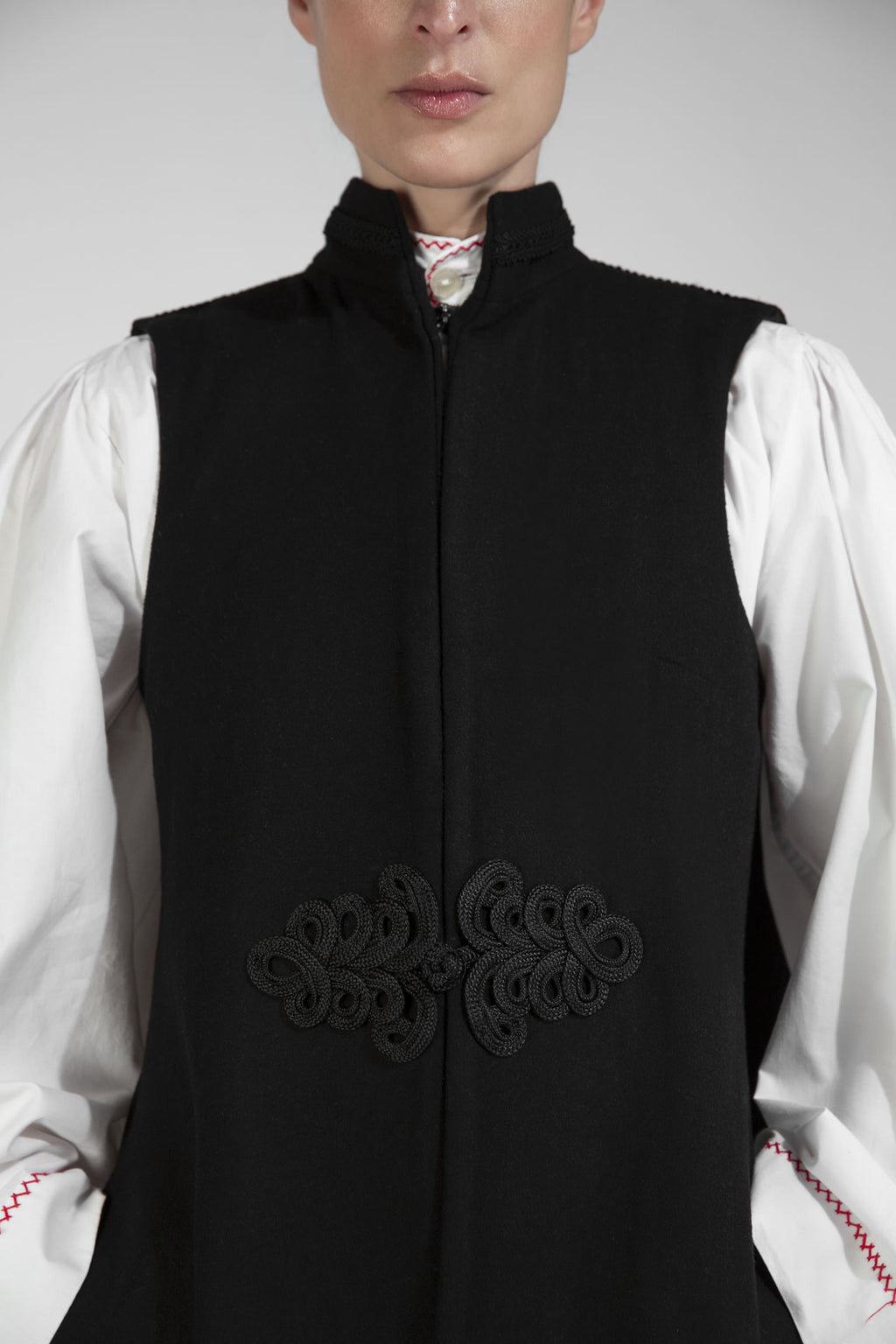 Long Gilet Black “Pisli”