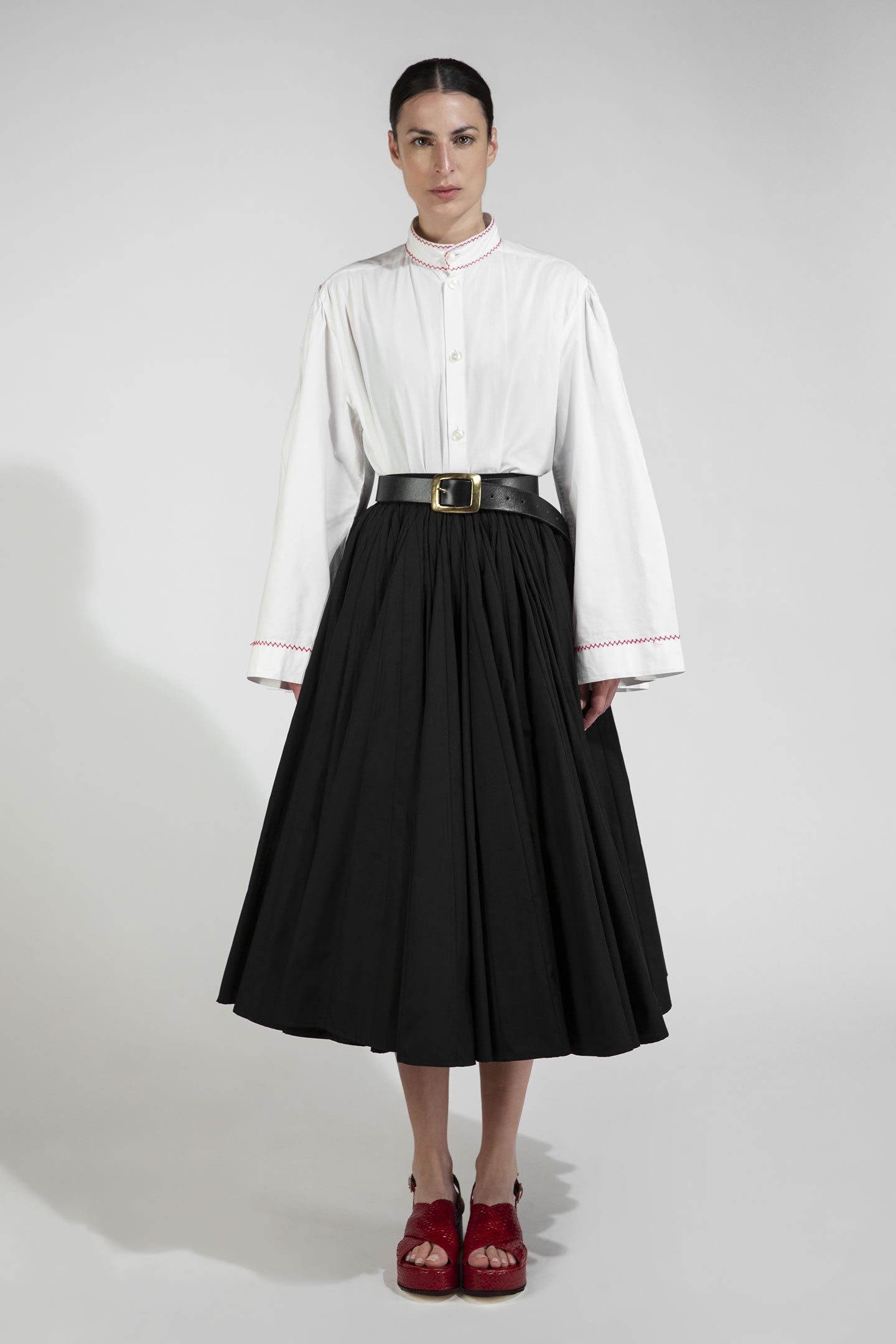 THOURIOS — ARCHIVAL PLEATED SKIRT