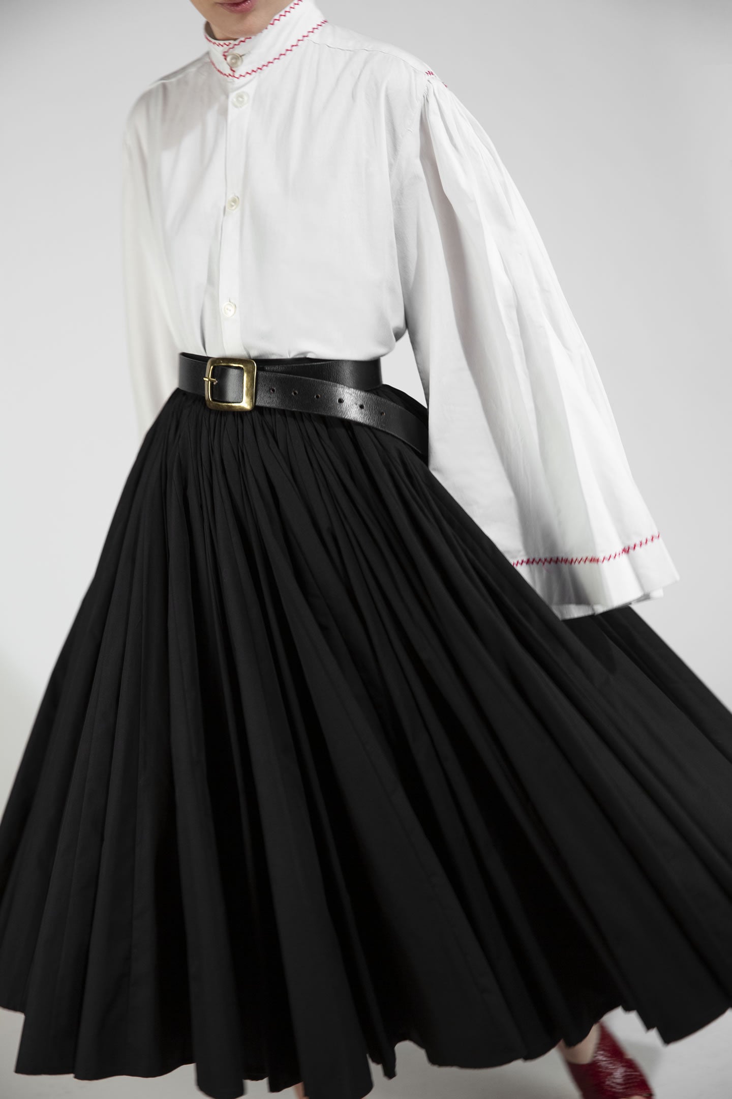 THOURIOS — ARCHIVAL PLEATED SKIRT