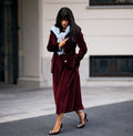 Burgundy Velvet Nobility Culottes