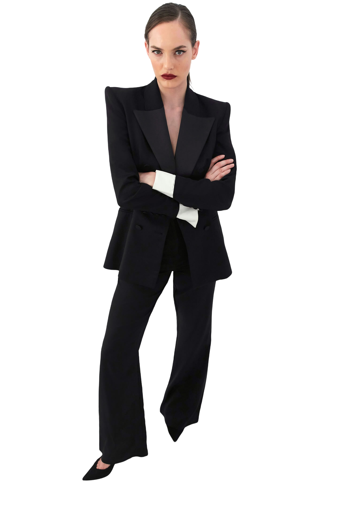 VESPER TUXEDO FLARED PANTS