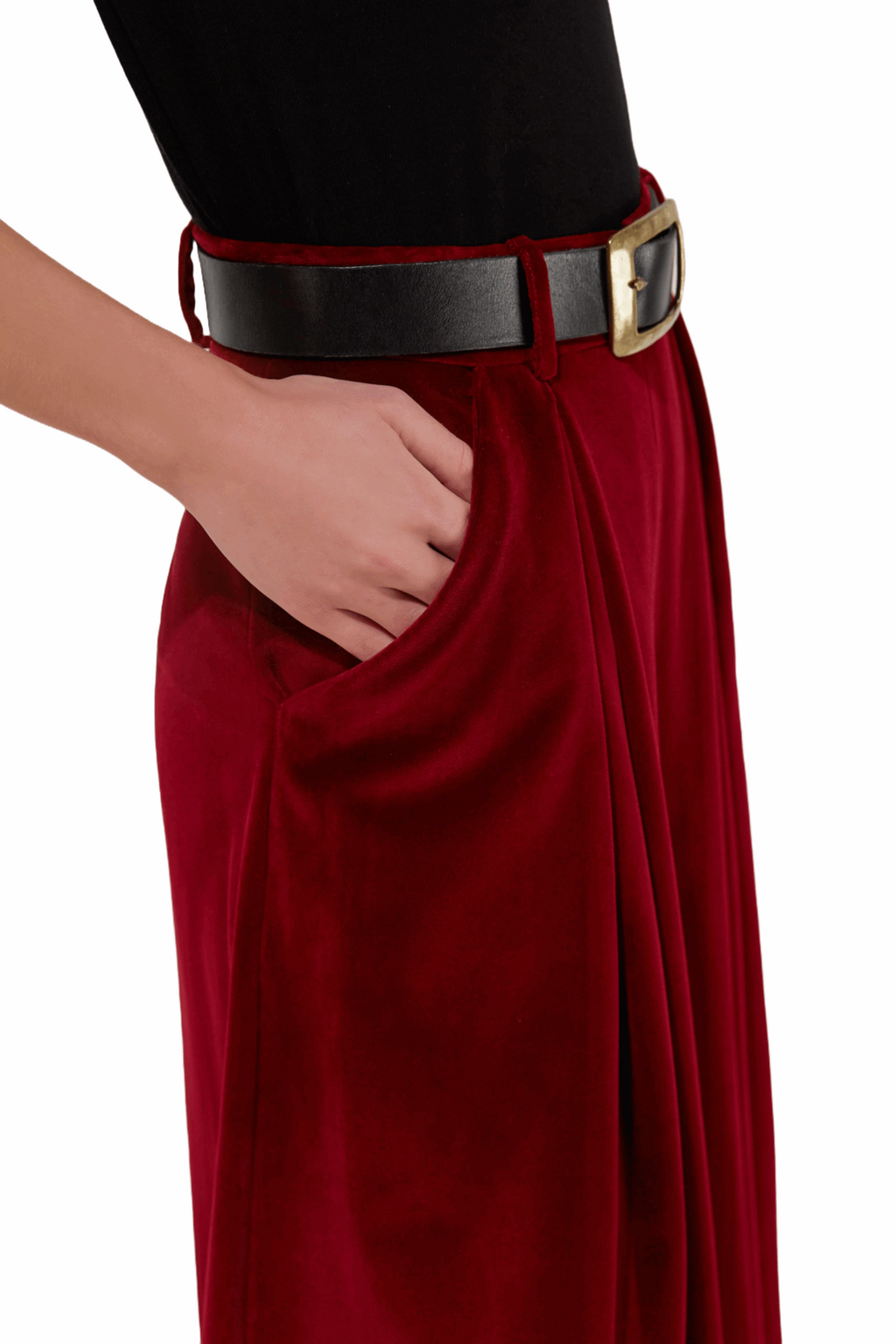 BURGUNDY VELVET NOBILITY CULOTTES