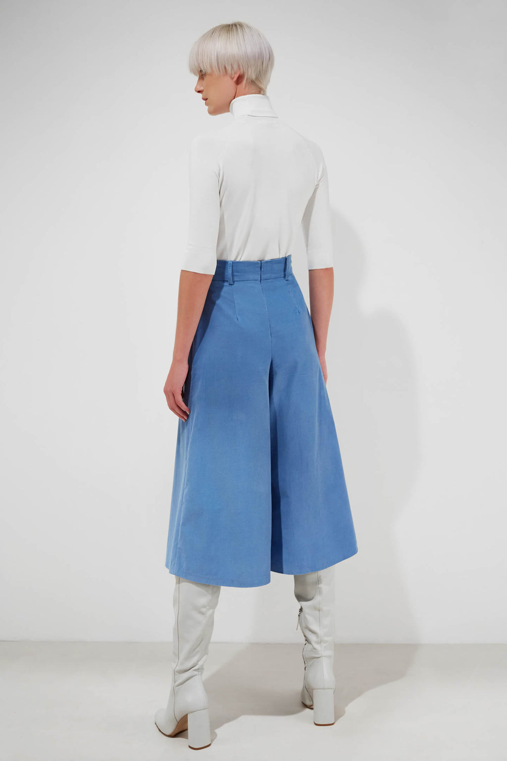 Baby Blue Corduroy Culottes