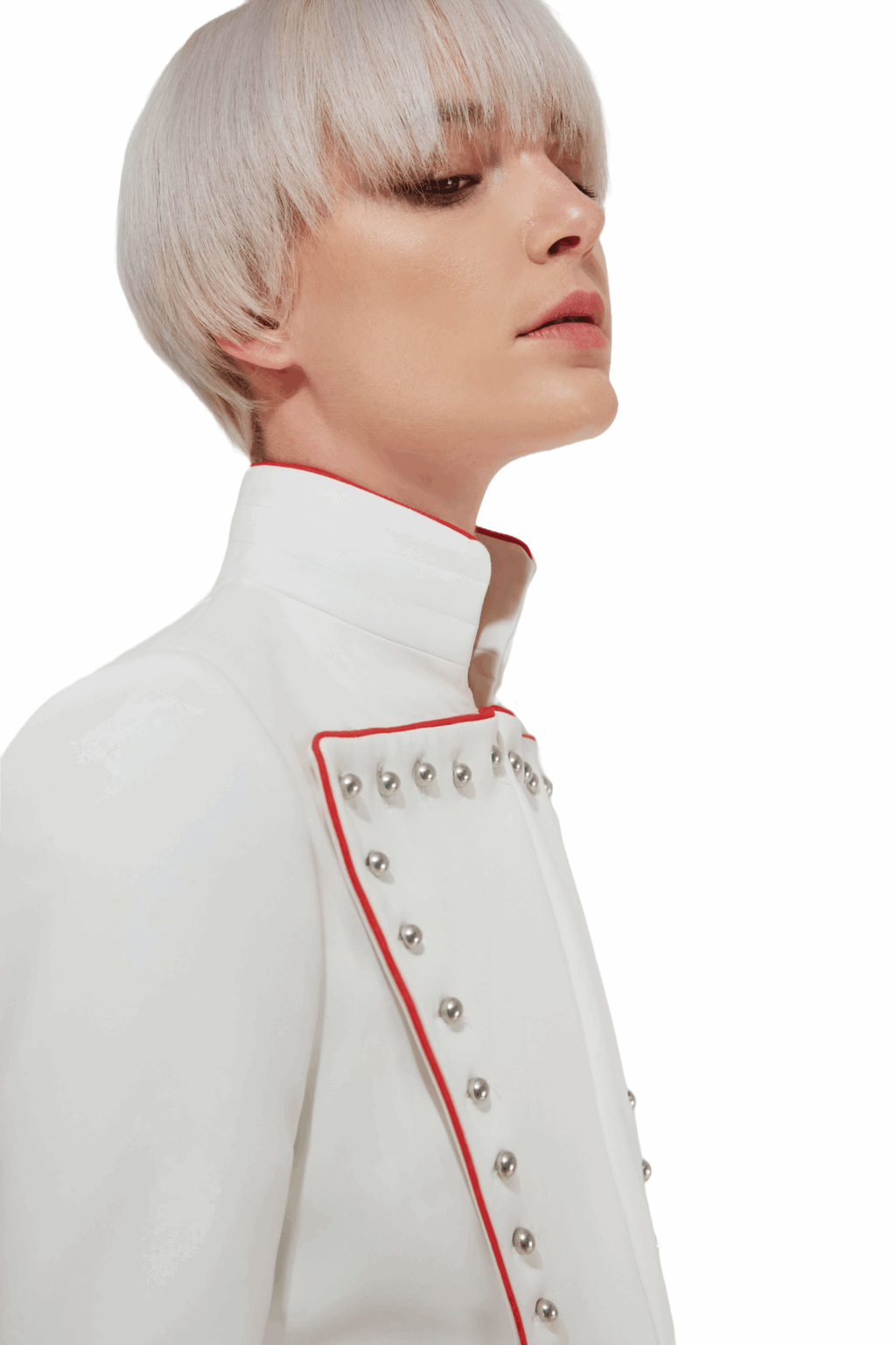 EVZON MILITARY JACKET OFF WHITE