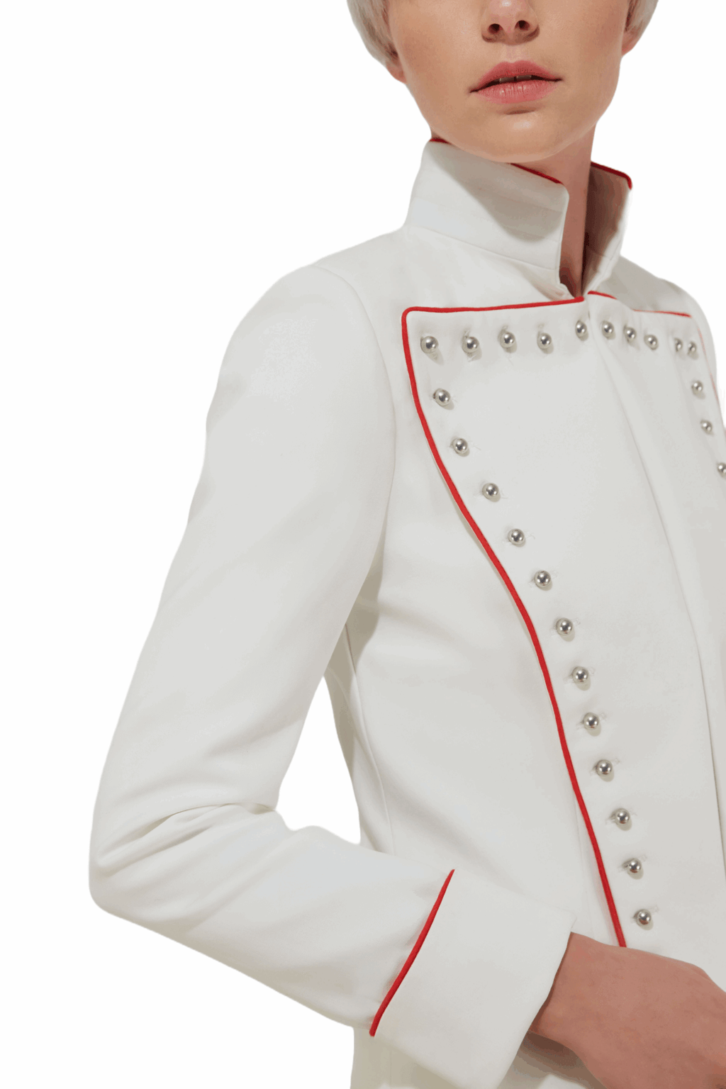 EVZON MILITARY JACKET OFF WHITE