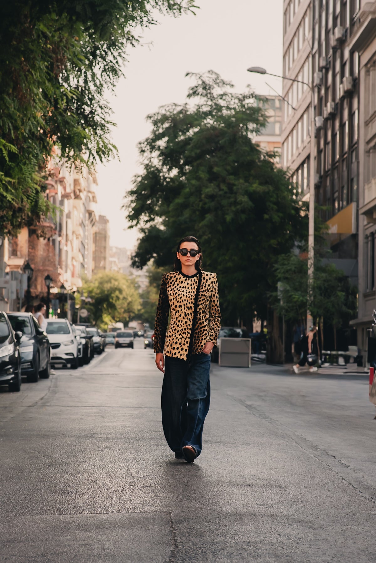 Animalier Velvet Asymmetrical