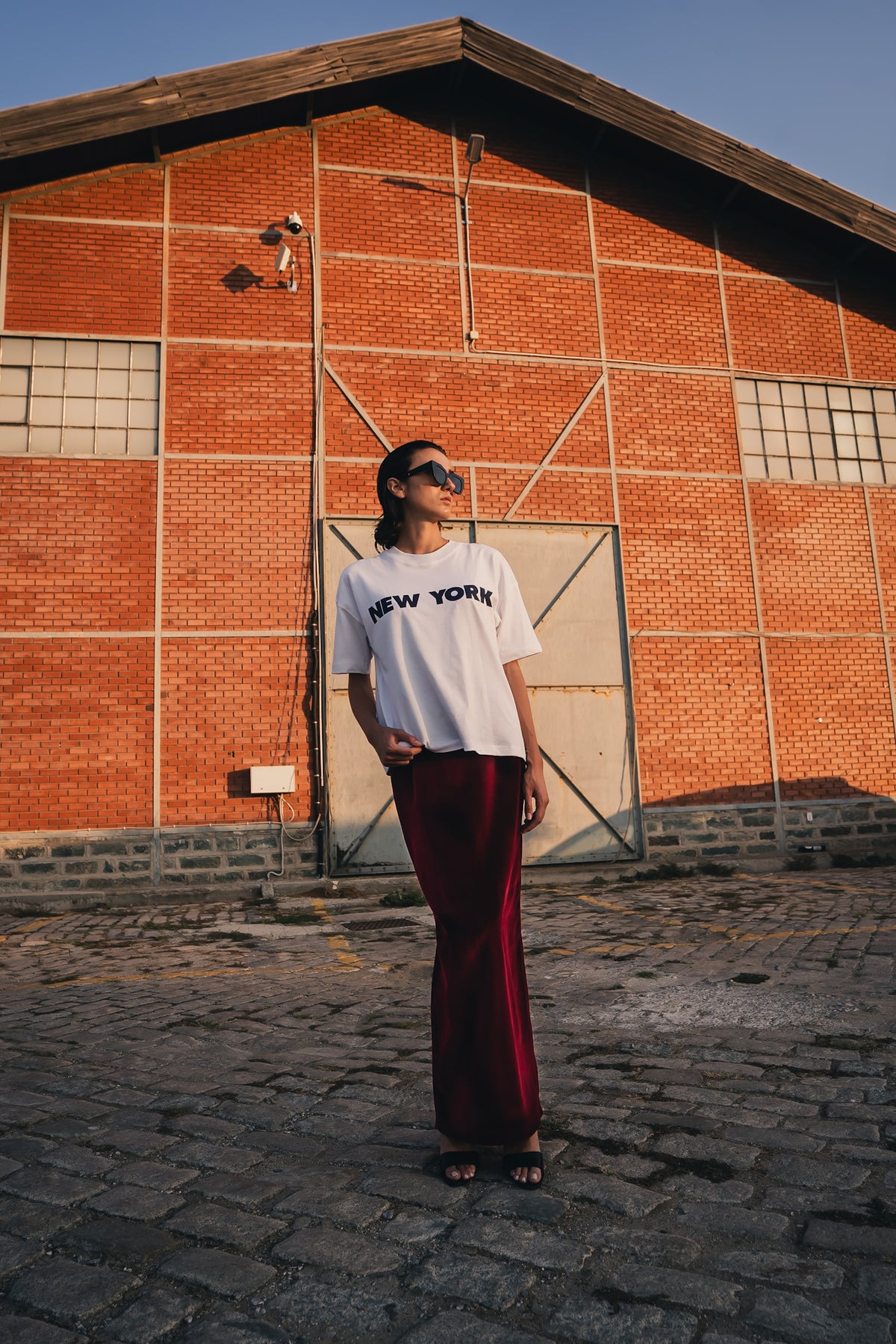 Burgundy Velvet Nobility Maxi Skirt