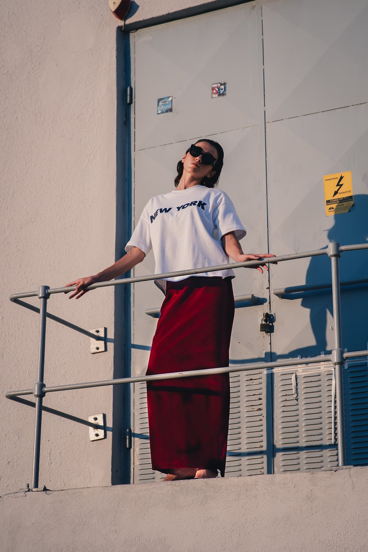Burgundy Velvet Nobility Maxi Skirt