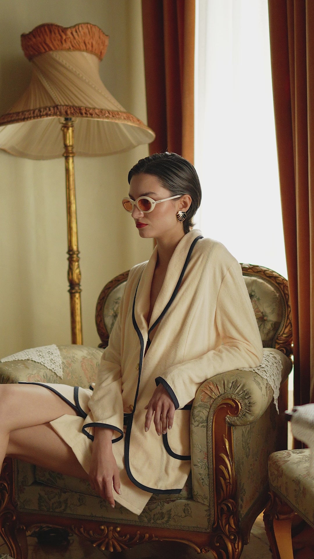 BLAZER IN SPUGNA VANIGLIA