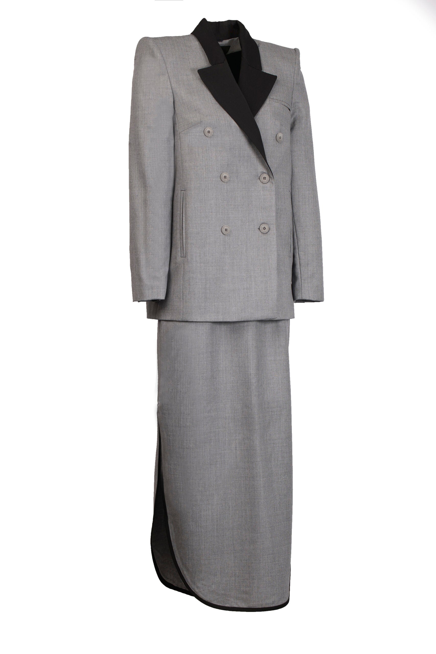 ASH OVAL WOOL SKIRT